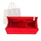 Lckaey Bag Organizer for Onthego GM Handbag Felt Purse Insert with Detachable Zipper Pocket ONTHEGO Insert Removable1080red L