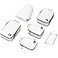 Cipway Compression Packing Cubes Set Ultralight Expandable Travel Packing Organizers for Carry on Luggage White 6pcs