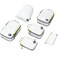 Cipway Compression Packing Cubes Set Ultralight Expandable Travel Packing Organizers for Carry on Luggage White 6pcs