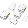 Cipway Compression Packing Cubes Set Ultralight Expandable Travel Packing Organizers for Carry on Luggage White 6pcs