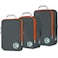Cipway Compression Packing Cubes Set Ultralight Expandable Travel Packing Organizers for Carry on Luggage Grey 3pcs