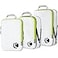 Cipway Compression Packing Cubes Set Ultralight Expandable Travel Packing Organizers for Carry on Luggage White 3pcs