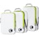 Cipway Compression Packing Cubes Set Ultralight Expandable Travel Packing Organizers for Carry on Luggage White 3pcs