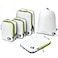 Cipway 5 Set Compression Packing Cubes for Travel Ultralight Packing Organizers for Luggage Suitcase Backpack White L