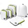 Cipway 5 Set Compression Packing Cubes for Travel Ultralight Packing Organizers for Luggage Suitcase Backpack White L