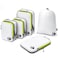 Cipway 5 Set Compression Packing Cubes for Travel Ultralight Packing Organizers for Luggage Suitcase Backpack White L