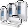 Bag Factor Premium Ultralight Compression Packing Cubes for Travel Luggage Organizer Set White 5 Set