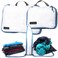 Acteon Compression Packing Cubes 2 Pack Clean Dirty Separate Zipper Lightweight Travel Packing Cubes for Luggage Suitcase Organizer Travel Cubes Large Small Laundry for Clothes Shoes Makeup