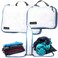 Acteon Compression Packing Cubes 2 Pack Clean Dirty Separate Zipper Lightweight Travel Packing Cubes for Luggage Suitcase Organizer Travel Cubes Large Small Laundry for Clothes Shoes Makeup