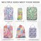 ysnifeiw 6 Pcs Compression Packing Cubes Waterproof Suitcase Travel Bag Luggage Backpack Organizer Travel Cubes for PackingSmall Floral Print