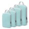 WOOMADA Compression Packing Cubes for Suitcases Travel Essentials 4 Set Expandable Travel Bags Organizer for Luggageturquoise