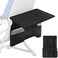 TOCCOOL Airplane Tray Table Cover with Under Desk Attachment Set Travel Tools for Seat Back Organize Belongings Storage Foldable Flight Organizer with Water Bottle Holder Black