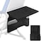 TOCCOOL Airplane Tray Table Cover with Under Desk Attachment Set Travel Tools for Seat Back Organize Belongings Storage Foldable Flight Organizer with Water Bottle Holder Black