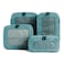 Aerotrunk Compression Packing Cubes for Travel Luggage Organizer Bags Double Zipper Packing Cubes for Suitcases 4Pack Teal