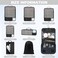 BAGAIL 4 Set6 Set8 Set Compression Packing Cubes Travel Accessories Expandable Packing Organizers Half Mesh 8Jet Black