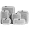Aerotrunk Compression Packing Cubes for Travel Luggage Organizer Bags Double Zipper Packing Cubes for Suitcases 6Pack Light Grey