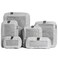 Aerotrunk Compression Packing Cubes for Travel Luggage Organizer Bags Double Zipper Packing Cubes for Suitcases 6Pack Light Grey