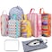 Hitanfe 8 Pcs Compression Packing Cubes Travel for Suitcases Waterproof Luggage Organizer Washable Storage Bags Set for Backpack Travel Packaging Cubes for CarryOns and Storage