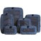 Aerotrunk Compression Packing Cubes for Travel Luggage Organizer Bags Double Zipper Packing Cubes for Suitcases 6Pack Dark Blue
