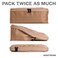 Aerotrunk Compression Packing Cubes for Travel Luggage Organizer Bags Double Zipper Packing Cubes for Suitcases 6Pack Mocha