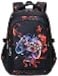 BABUN Boys Backpack for Elementary Kids Bookbag Middle School Bags Heavy Duty Soccer Laptop Durable Waterproof 18 In 3Black Red Game