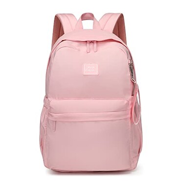 Reqinqin SUNEIGHT 30L Waterproof School Backpack for Girls 618 Years Large Capacity Lightweight Bookbag for Elementary to High School Durable Travel Backpack with Adjustable Straps Pink