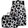 AUIVTY Cow Print Backpack for Girls Preschool Kindergarten Bookbag with Lunch Box Black White Cow Print