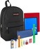 Trail maker Backpack with School Supplies for Kids 20 Piece Back to School Supplies with 17 Backpack Black