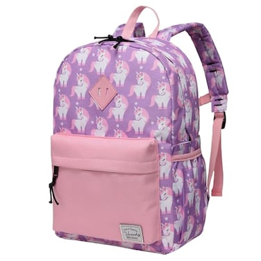 VASCHY Backpack for Little Girls Preschool Backpacks for kindergarten with Chest Strap Pink Unicorn