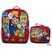 AI ACCESSORY INNOVATIONS Super Mario Brothers 2 Piece Backpack Set Boys Girls 16 School Bag Blue