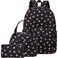 LEDAOU Backpack for Girls School Bag Kids Bookbag Teen Backpack Set Daypack with Lunch Bag and Pencil Case