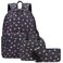 LEDAOU Kids Backpack for Girls Backpacks with Lunch Box Lightweight Bookbag Set Elementary Middle School Back pack for 814 Black Bow