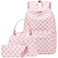 LEDAOU Backpack for Girls School Bag Kids Bookbag Teen Backpack Set Daypack with Lunch Box and Pencil Case