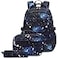 Sugaroom Galaxy Prints School Backpack for Boys Backpack with Lunch Box Lightweight Water Resistant Kids School Bags Elementary Middle Bookbags Set