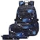 Sugaroom Galaxy Prints School Backpack for Boys Backpack with Lunch Box Lightweight Water Resistant Kids School Bags Elementary Middle Bookbags Set