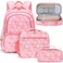 Fimibuke Kids Backpack for School Girls 3in1 Set with Lunch Box Pencil Case Ages 312 Daisy
