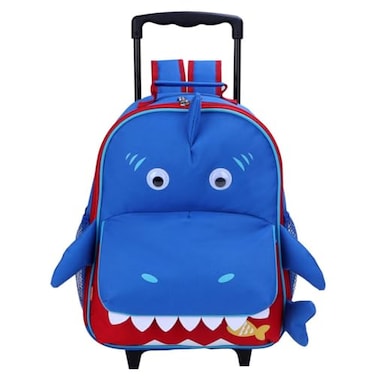 yodo Zoo 3Way Kids Suitcase Luggage or Toddler Rolling Backpack with wheels Medium Shark