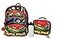 AI ACCESSORY INNOVATIONS Teenage Mutant Ninja Turtles 4 Piece Backpack Set Kids 16 School Bag with Front Zip Pocket TMNT Travel Bag