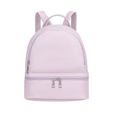 YiXiamo Cute Fashion Mini Backpack Leather for Women Pink Purple