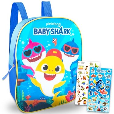 Baby Shark 11 Mini Backpack and Stickers Set Baby Shark School Supplies