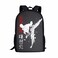 FUIBENG Cool Taekwondo Print Backpack for Elementary College Teenagers Travel Beach Boys Girls Shoulders School Backpack