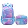 BLUEFAIRY Girls Mermaid Backpack Set with Lunch Box Lightweight School Bookbag for Kids Aged 48
