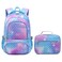 BLUEFAIRY Girls Mermaid Backpack Set with Lunch Box Lightweight School Bookbag for Kids Aged 48