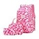 JiaYou Girl Geometric Printed Primary Junior High University School Bag Bookbag 3pcs Backpack Sets2 Rose3pcs19 L