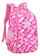 JiaYou Girl Geometric Printed Primary Junior High University School Bag Bookbag Backpack2 Rose35 L
