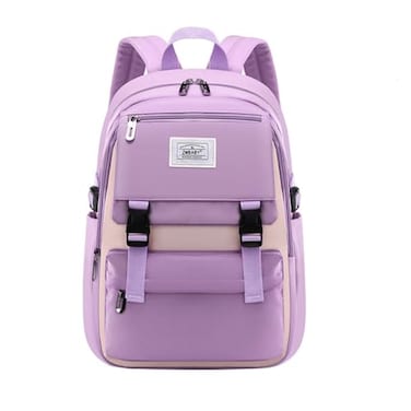 LANSHIYA Kids Backpack Solid Color Girls Elementary Middle School Casual Daypack Lightweight Bookbag for Teens Travel Bag