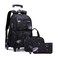 VIDOSCLA Elementary Galaxy Teens Rolling Backpack Kids Boys Luggage with Wheels Trolly BookBag for School6 Wheels