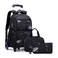 VIDOSCLA Elementary Galaxy Teens Rolling Backpack Kids Boys Luggage with Wheels Trolly BookBag for School6 Wheels