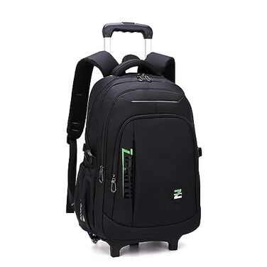 VIDOSCLA Elementary Trolley Backpack Senior High School Rolling Carryon Luggage Book Bag with Wheels for Teens