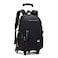 VIDOSCLA Black Kids Boys Rolling Backpack Teens Carryon Luggage with Wheels Trolly BookBag for School6 Wheels